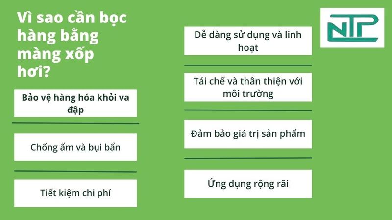 Vì sao cần bọc hàng xốp hơi?