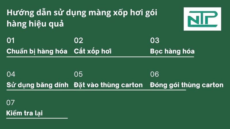 Hướng dẫn sử dụng xốp hơi gói hàng hiệu quả