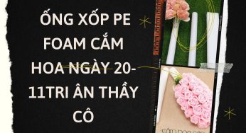  ỐNG XỐP PE FOAM CẮM HOA NGÀY 20-11TRI ÂN THẦY CÔ